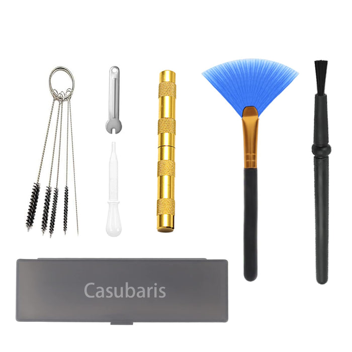 Airbrush Needle Brush Set Spray Nozzle Cleaning Repairing Tools Mini  Cleaner Kit
