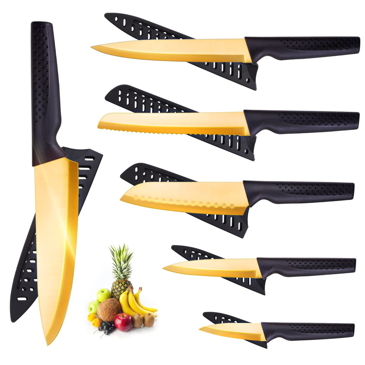 FASAKA Knives Set for Kitchen, Chef Knife Set, Kitchen Knife Sets