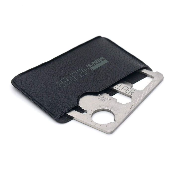 Multitool wallet pocket card - multi-tool survival camping kit - credit card size multipurpose bottle opener, can opener