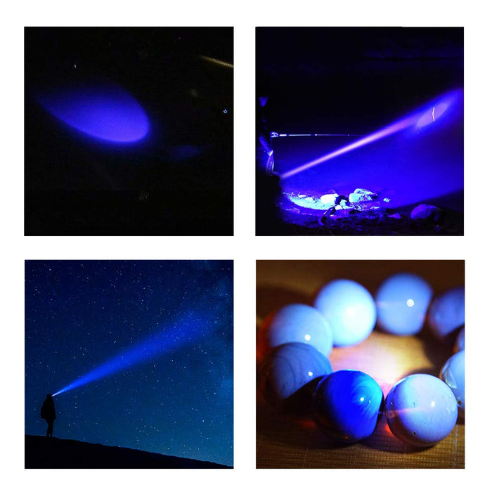 AuKvi Blue Light Headlamp,3 Mode Blue LED headlamp,Zoomable Blue headl —  CHIMIYA