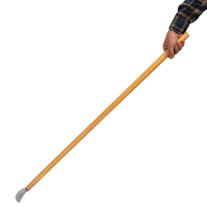 Garden Hoe Long Handle 42-3/4" Heavy Duty Japanese Stainless Steel, Made in JAPAN, Weeding Sickle Tool, Stand Up Weeder Hand Tool
