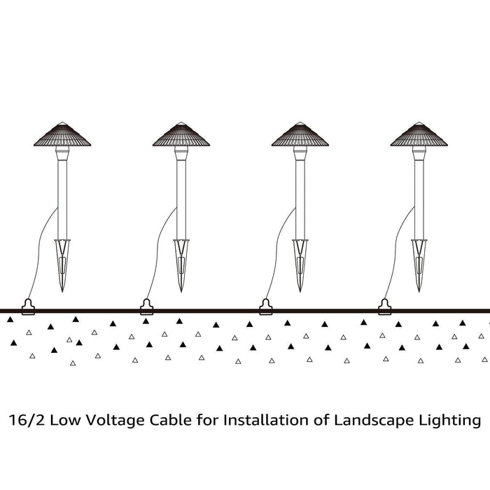LEONLITE Inch Hardscape Paver Light Bundle 100ft 16/2 Cable, 4-Pack —  CHIMIYA