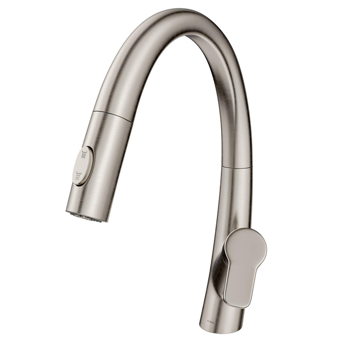 Kraus KPF-2522SFS Arqo Dual Function Pull Down Kitchen Faucet, 15 Inch, Spot Free Stainless Steel