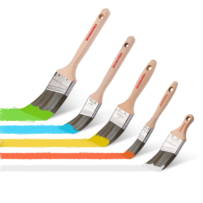 Pro Grade - Paint Brushes - 5 Ea - Paint Brush Set 