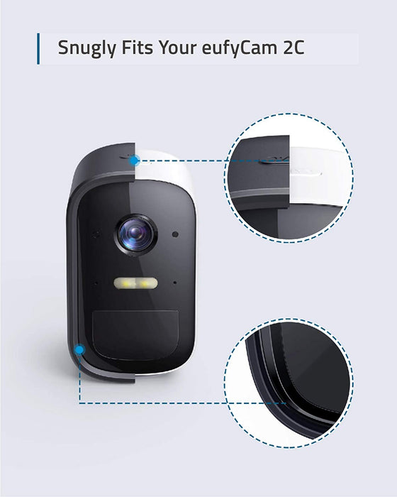 eufy security eufyCam 2C Skin (2-Pack), Protective Silicone Cg for eufyCam 2C & 2C Pro, Easy to Install, Protection Against UV Rays and Rain