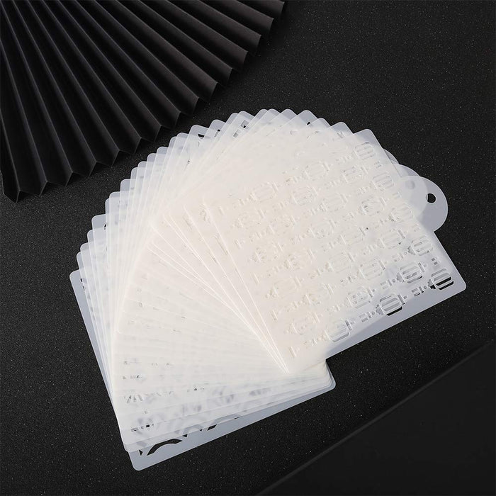 30 Pieces Cookie Stencil 5.1 x 5.5 Inch Cakes Baking Templates Floral Leaf  Cake Stencil for DIY Craft Wedding Birthday Party