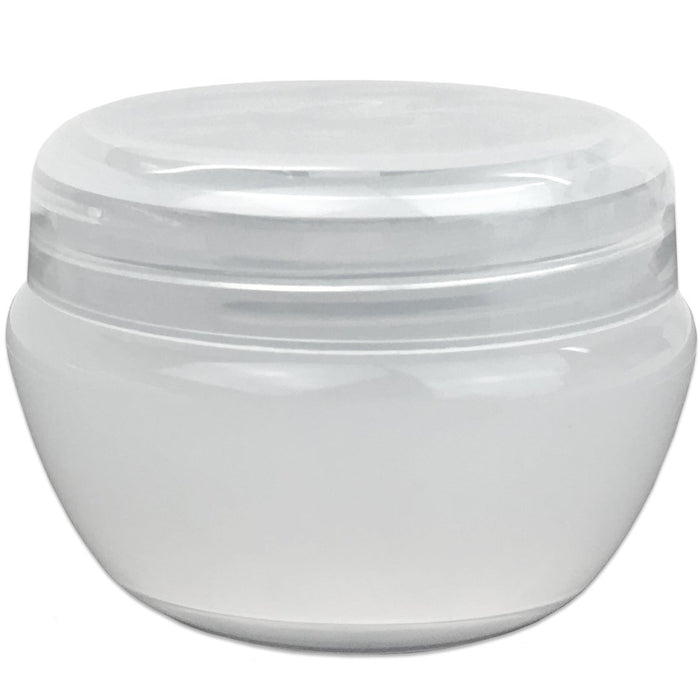 Beauticom 48 Pieces 20G/20ML White Frosted Container Jars with Inner Liner for Homemade Moisturizers, Lotions, Skin Care Products - BPA Free