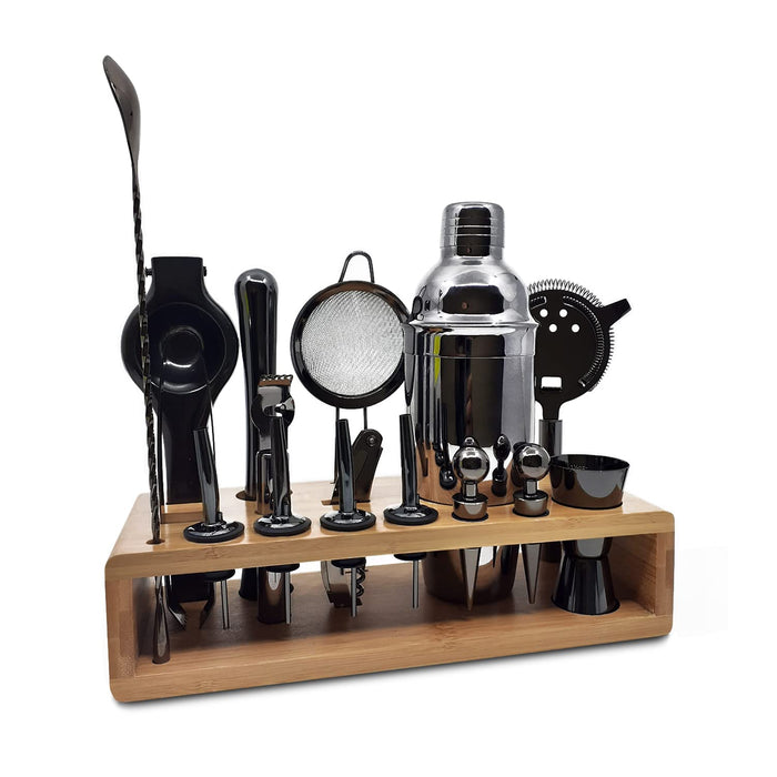 First class Mixology Bartenders Kit: Create a memorable drink mix experience l 17-piece cocktail barware tool set, Rust + Leak pro