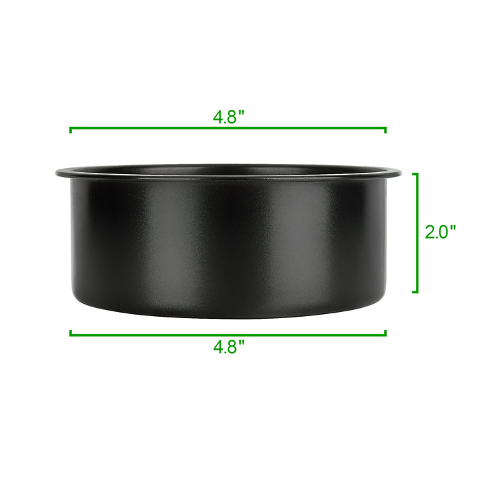 4 Inch Small Cake Pan,Aluminum Mini Round Smash Cake Baking Pans, Non-Toxic  & Healthy, Mirror Finish & Leakproof