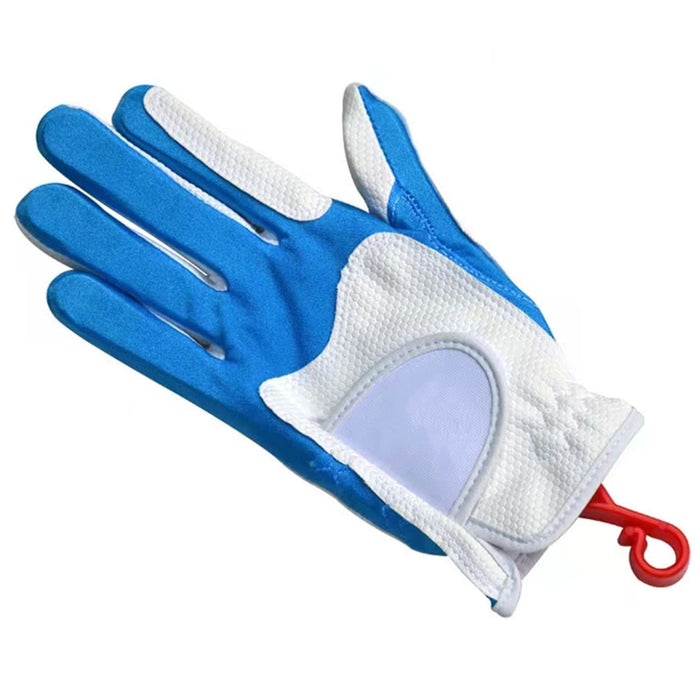 ZZHXSM Golf Gloves Stretcher 2pcs Golf Gloves Rack Holder Keeper Hanger Gloves Support Frame Holder Golfer Tool (Yellow + Blue)