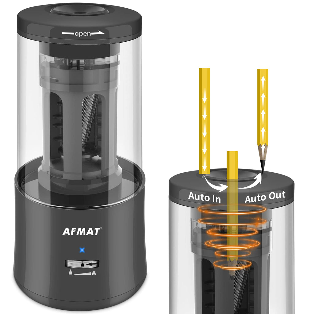 AFMAT Electric Pencil Sharpener  Plug in Heavy Duty Classroom Plug fo