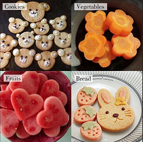 9pcs Fruit Vegetable Cookie Cutters Shapes Sets, Stainless Steel Food Mini  Pie Cookie Stamps Mold For Kids Baking, Bento Box And Decorating Tools