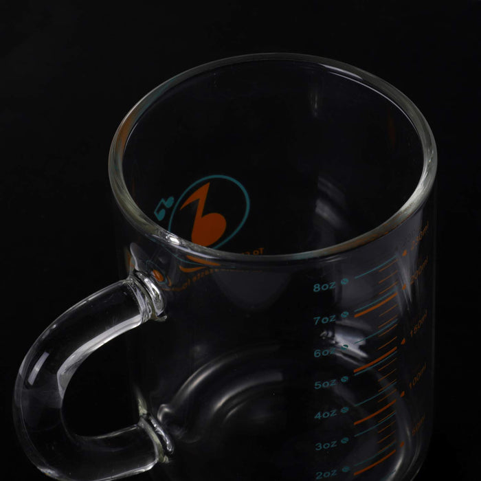 8 Oz Glass Measuring Cup Microwave Safe Graduated Beaker Food