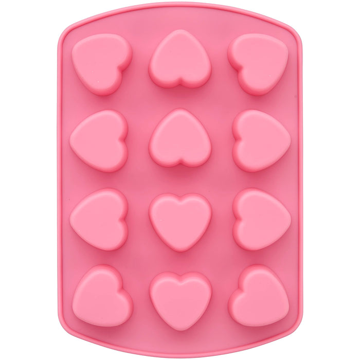  2 Pieces Valentines Day Mold Heart Shape Candy Oreo Molds  Silicone Mini Heart Candy Mold Love Valentine Silicone Mold Pink Heart  Shaped Ice Cube Trays for Valentine's Day Chocolate Fondant Cake