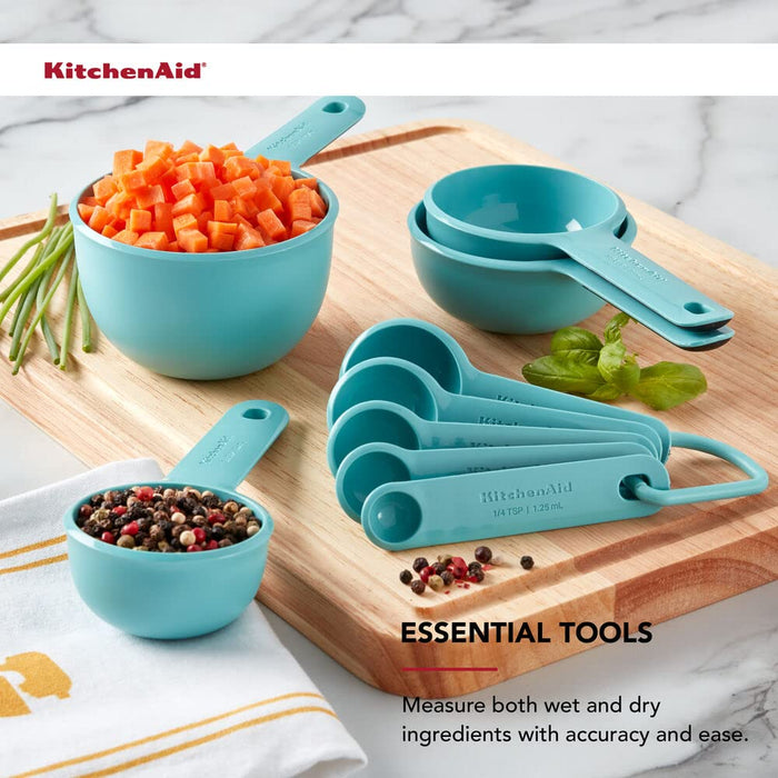 KitchenAid Measuring Spoons, Set Of 5, Aqua Sky