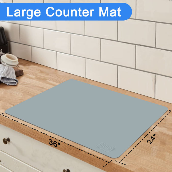 Eapele Silicone Mat 36x24x008 Inches for Kitchen counter crafts Table Top  Surface Protector, Flexible Food-grade Sheet Perfect f