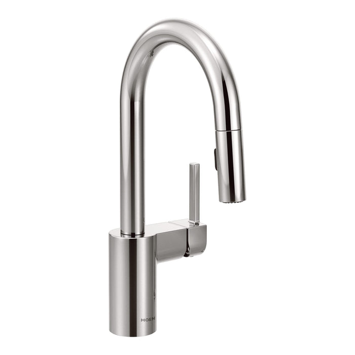 Moen 5965 Align One-Handle Pulldown Bar Faucet with Power Clean featuring Reflex, Chrome