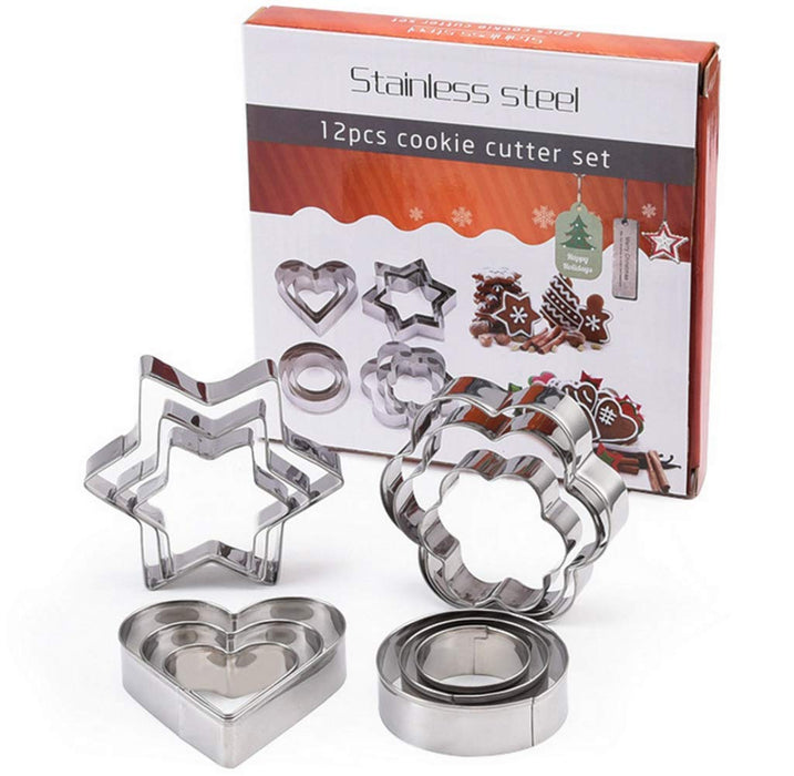 Biscuit Cookie Cutter Donuts Cutter Pastry Muffin Crumpets Sandwich Cutters Flower Round Heart Star Sharp Cookie Cutter Biscuit