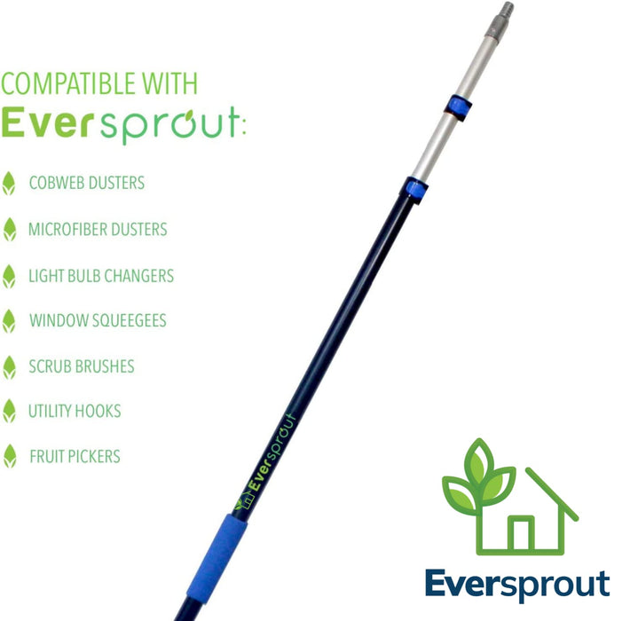EVERSPROUT 5-to-12 Foot Telescopic Extension Pole, Lightweight