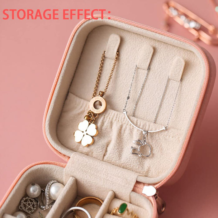 SLOZO Travel Jewelry Box,Upgraded Travel Jewelry Case,Portable