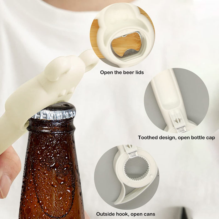 4 Pcs 4 in 1 Multi Function Can Opener Bottle, Beer Bottle Openers Cut —  CHIMIYA