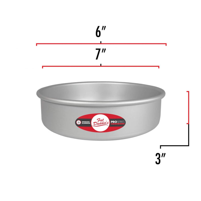 8x8x3 inch, Fat Daddio's Anodized Aluminum Square Cake Pan