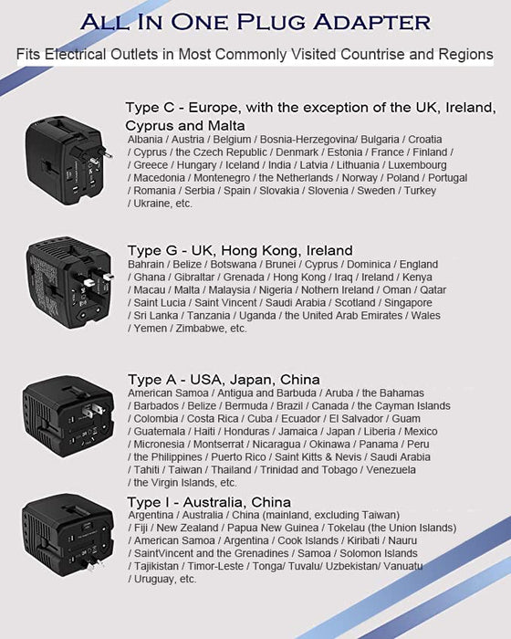2000W 220V to 110V Converter, Power Converter Travel Adapter Combo for Hair Dryer, Phones, Laptop, MacBook, Plug Adapter with 2-Port USB, Voltage Converter US to Europe, UK, Israel Over 150 Countries