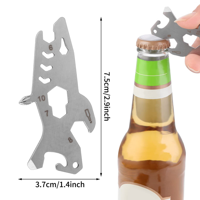 Cobee Shark Bottle Opener, 2 Pcs Multifunctional Shark Beer Opener Keychain Pendant Creative Metal Opener Pocketable Opener