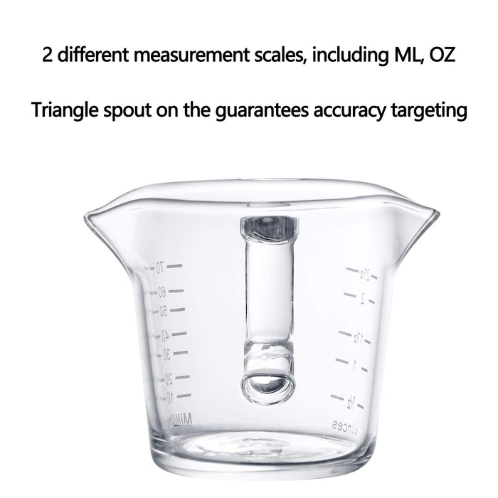 Glass Measuring Cup Large Capacity With Double Scale Handle Ml