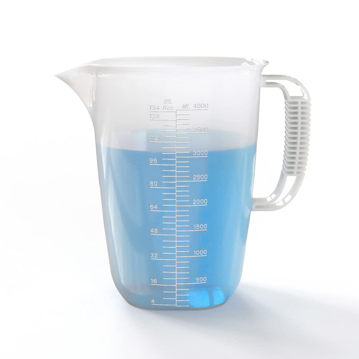 2-PACK ACCUPOUR Measuring Pitcher, Pool Measuring Cup for Chemicals,  Plastic, Multipurpose - Great for Oil, Chemicals, Pool and Lawn - Ounce  (oz) and