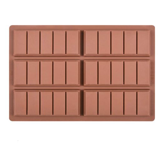 Fimary 2 Pcs Break Apart Candy Molds Silicone Shapes Mini Chocolate Bar  Silicone Molds Set, Small Molds for Wax Melts(A)
