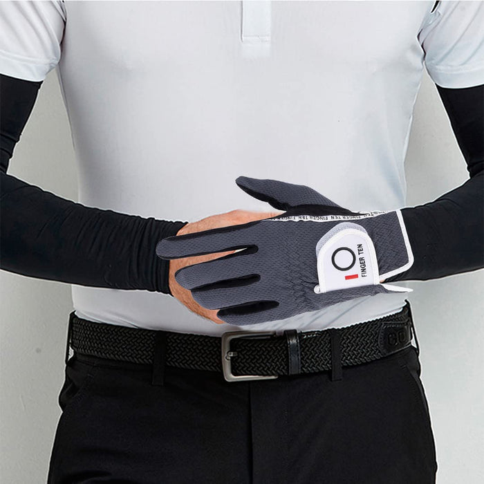 Amy Sport Golf Gloves Men Pair Left and Right Both Hand Rain Grip