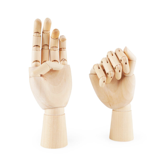 Decorative Arts, Mannequin, Model Hand, Wooden Articulated