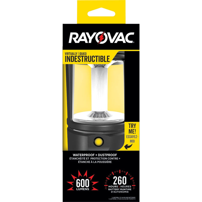 Rayovac - DIYLN3D-BA Virtually Indestructible LED Camping Lantern Flashlight,  600 Lumens Battery Powered LED Lanterns for Hurricane Sup