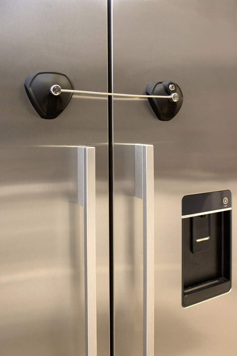 2 Pcs Fridge Lock, Refrigerator Lock for Children, Mini Fridge Locks for  Kids, Freezer Lock, Used in Refrigerator Door, Cabinets, Drawers, Toilet  Seat (White,lock,key) 