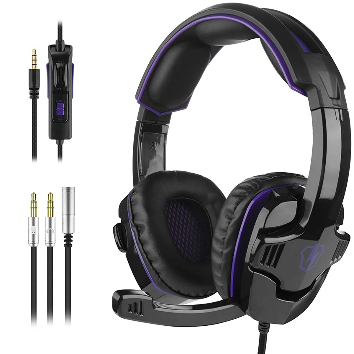 VBESTLIFE Wired Headphones, USB Wired Gaming Headphones with Noise  Isolation Technology, Ergonomic Design, Gaming Headset for Computer,  Phones, Gaming