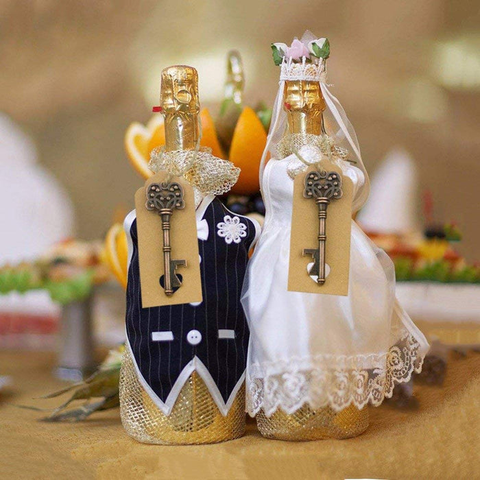 Wandeful Key Bottle Openers,Vintage Skeleton Key Bottle Opener, Wedding Favors Key Bottle Opener Rustic Decoration