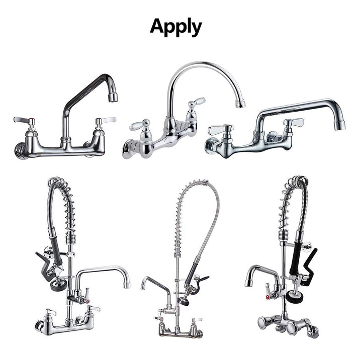 KWODE Commercial Faucet Installation Kit, Wall Mounting Installation Kit for Wall Mount Commercial Kitchen Sink Faucet Backsplash Mount Set on Stainless Compartment Prep & Utility Sink