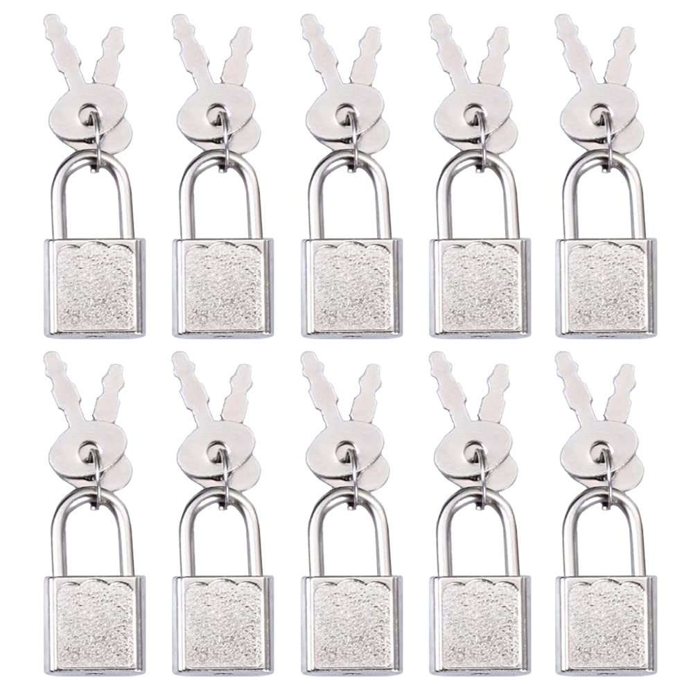  12 Pack Small Locks with Keys for Luggage, Backpacks