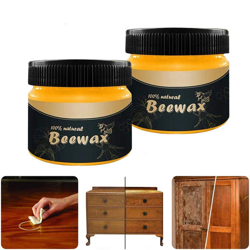 Cargen 3 Pcs Wood Seasoning Beewax Natural Beewax Traditional Wood Wax Multipurpose Beeswax Furniture Polish for Wood Polish Furniture Care