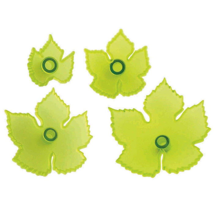 JEM Grape Vine Leaf Fondant Cutters, for Cake Decorating, Set of 4