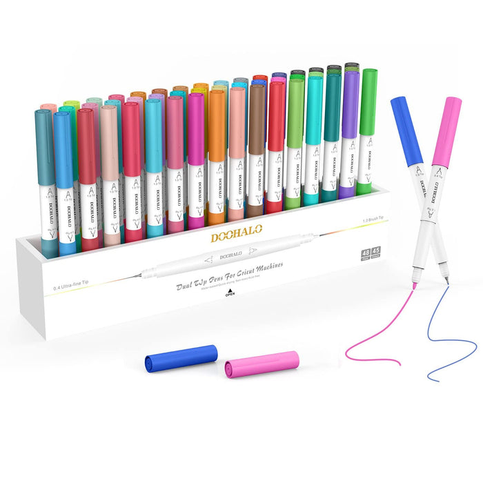 DOOHALO Fine Point Pens for Cricut Joy Dual Tip Pens with 0.4 Tip