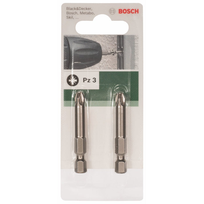 Bosch 2609255930 49mm Pozidriv Screwdriver Bit PZ3 (2 Pieces)