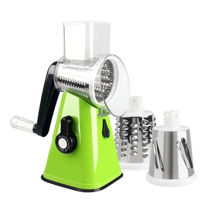 Rotary Vegetable Slicer Cutter Dicer Cheese Grater Chopper Kitchen Home  Gadgets