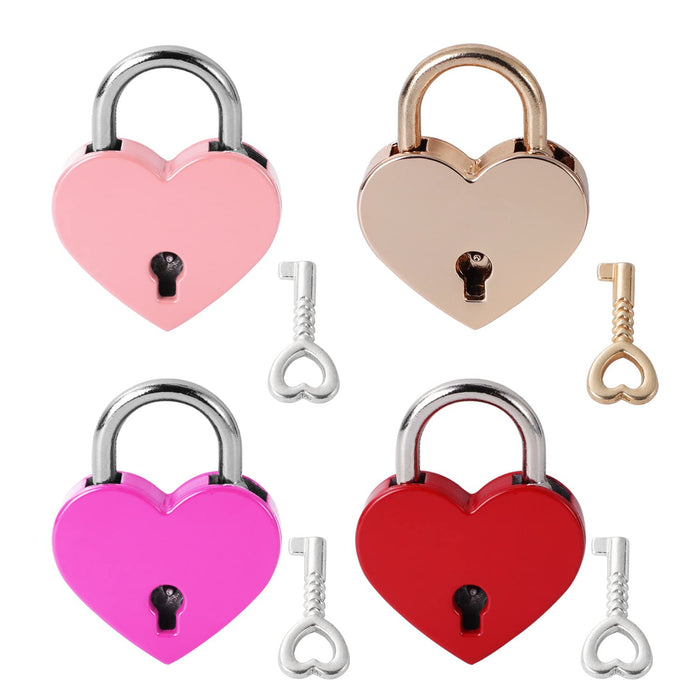 Mini Heart Lock Necklace, Love Heart Padlock