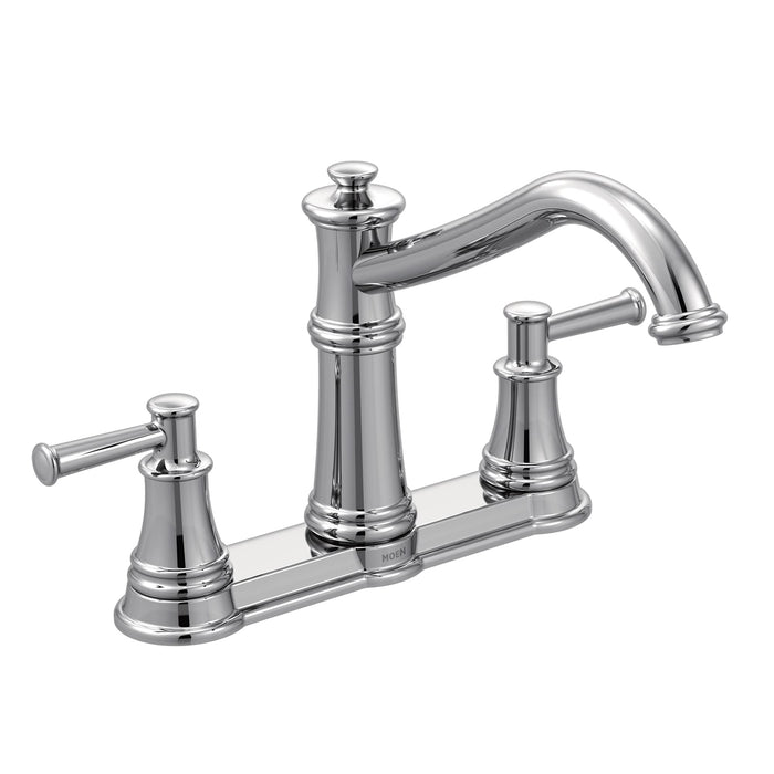 Moen 7250C Belfield Traditional Two Handle High Arc Kitchen Faucet, Chrome