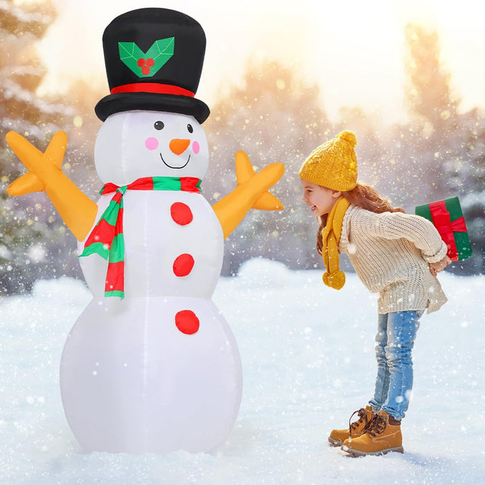  GOOSH 5 FT Christmas Snowman Inflatable Decoration Blow Up  Snowman Outdoor Christmas Yard Decoration with Branch Hand Blow Up Holiday  Indoor Outdoor Party Garden Yard Decoration : Patio, Lawn & Garden