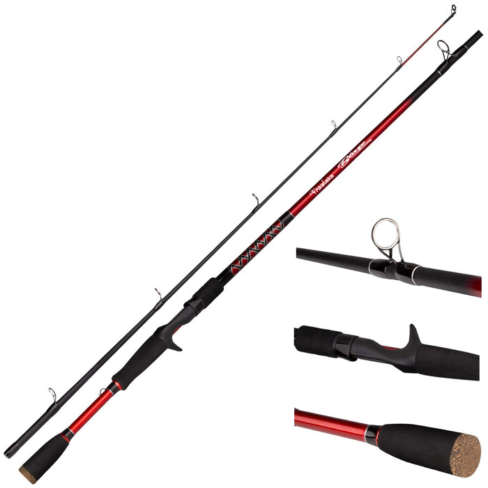 Akataka Blaze Rod Casting 6'0" 2pc Medium Fishing Rod Collaspible Baitcasting or Casting Fishing Pole
