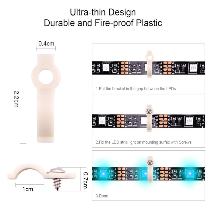 Icreating 4 Pin Led Connector, 4-Pin Led Strip Connector Kit Includes Led Connectors L Shape For Strip Lights 4Pin 10Mm Led