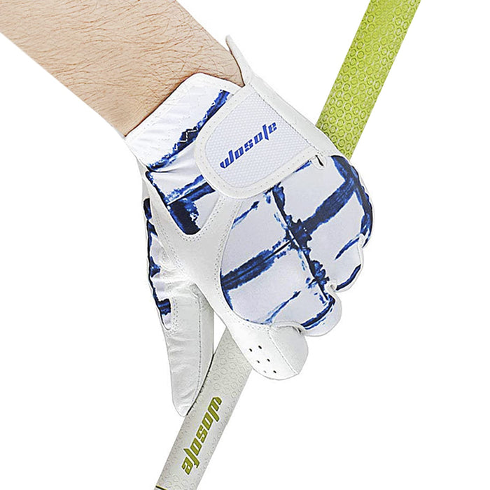 Golf Glove for Men Women Left Hand Breathable Weathersof Grip Sports Golfer Gloves Compression Golfing Gloves Leather Gloves
